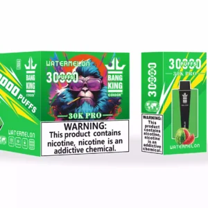 Υψηλής ποιότητας Bang King 30000 Puffs Pro Ατμόλουτρο μιας χρήσης με 36ml E υγρή επαναφορτιζόμενη μπαταρία και πολλαπλές επιλογές νικοτίνης 5