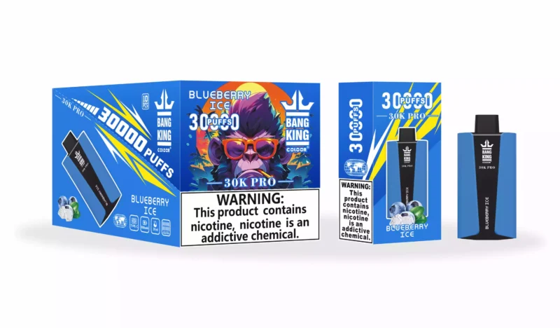 Wysokiej jakości jednorazowy długopis Vape Bang King 30000 Puffs Pro z 36 ml płynnym akumulatorem E i wieloma opcjami nikotynowymi 8 skalowanych