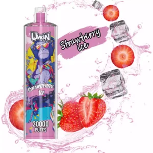 Højkvalitets Uwin SHISHA HOOKAH Crystal 20000 Puffs Engangs Vape Pen med flere nikotinniveauer 0 2 3 5 25ml Kapacitet Type C Genopladeligt batteri 1