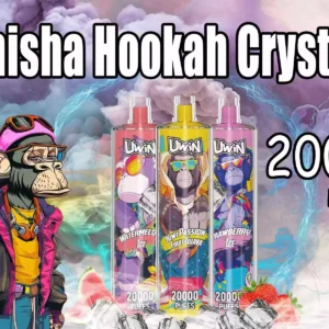 Højkvalitets Uwin SHISHA HOOKAH Crystal 20000 Puffs Vapepen til engangsbrug med flere nikotinniveauer 0% 2% 3% 5% 25ml Kapacitet Type-C genopladeligt batteri (7)