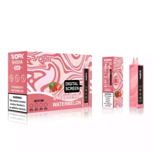 Hoge kwaliteit VOPK Shisha BAR 20000 Rookwolken Wegwerpvape-pen met Dual Mesh en 0,6 ohm Mesh Coil Verkrijgbaar in 0, 2, 3, 5 Nicotine en 28 ml E-vloeistofcapaciteit 6
