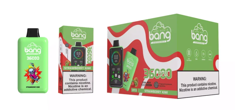 Népszerű Bang 36000 Puffs eldobható vape toll kettős hálóval és kijelzővel, 36 ml 0 2 3 5 nikotinerősség 15 méretben kapható