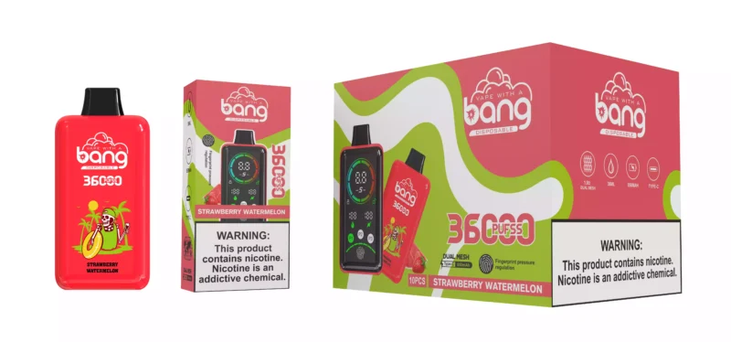 Népszerű Bang 36000 Puffs eldobható vape toll kettős hálóval és kijelzővel 36 ml 0 2 3 5 nikotin erősségű 17 méretben kapható