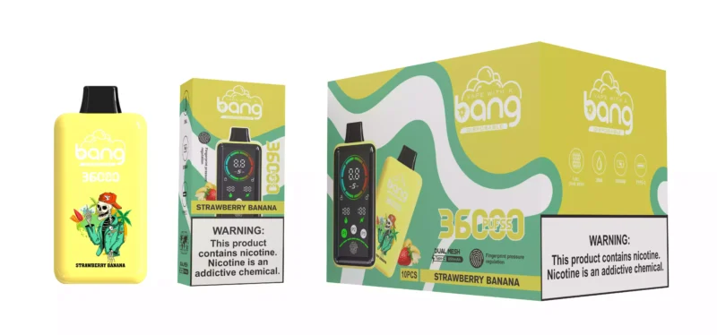 Népszerű Bang 36000 Puffs eldobható vape toll kettős hálóval és kijelzővel 36 ml Kapható 0 2 3 5 nikotin erősségű 19 méretben