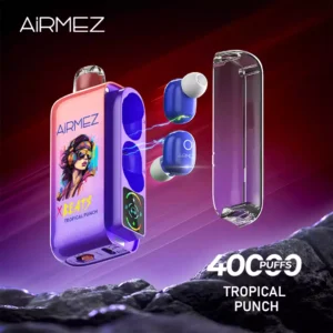 Premium Airmez Xbeats 40000 Puffs Disposable Vape Pen with Airmez Unique Dual Mesh Coil and Rechargeable Battery Available in Multiple Flavors Levels 1