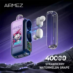 Premium Airmez Xbeats 40000 Puffs Disposable Vape Pen with Airmez Unique Dual Mesh Coil and Rechargeable Battery Available in Multiple Flavors Levels 3