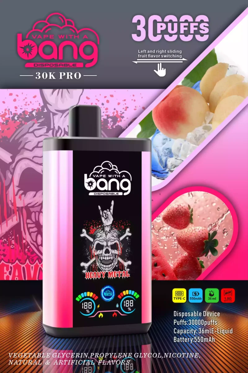 Premium Bang 30000 Puffs Vape monouso 0 2 3 5 Forza della nicotina Stock UE all'ingrosso 16 in scala