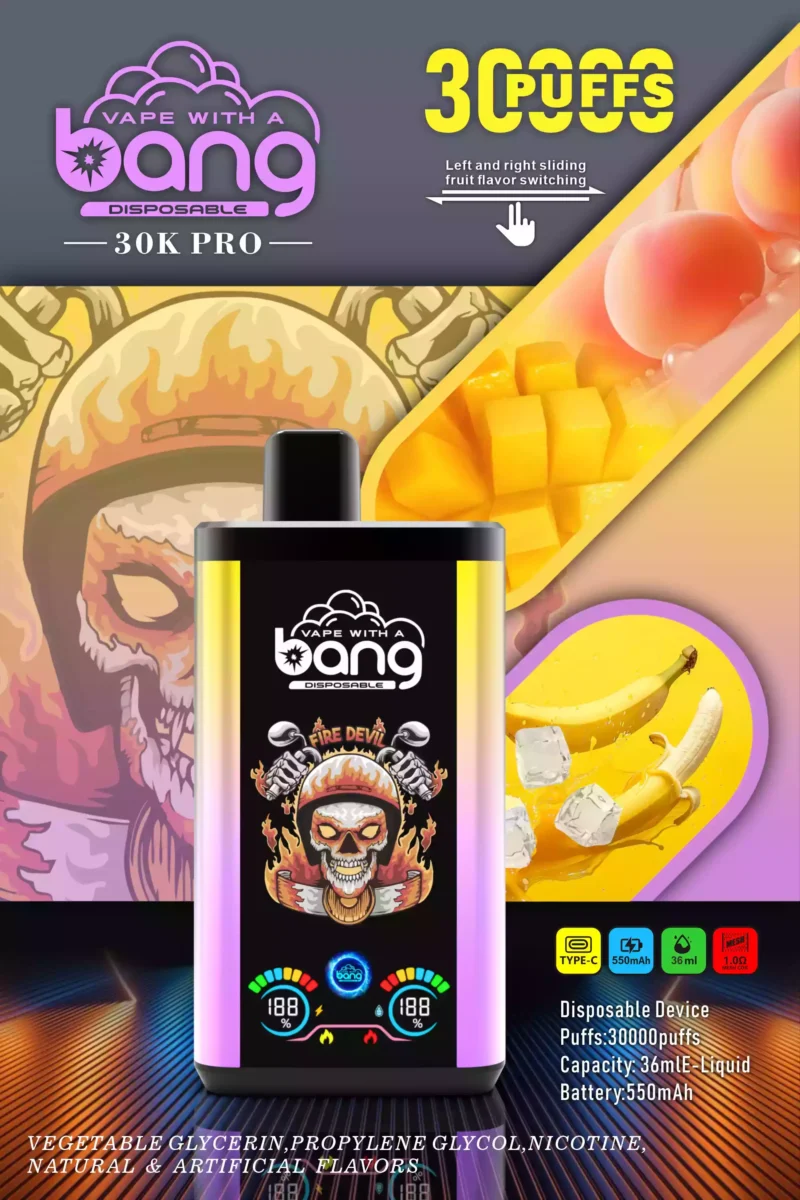 Premium Bang 30000 Puffs Vape monouso 0 2 3 5 Forza di nicotina Stock UE all'ingrosso 3 in scala