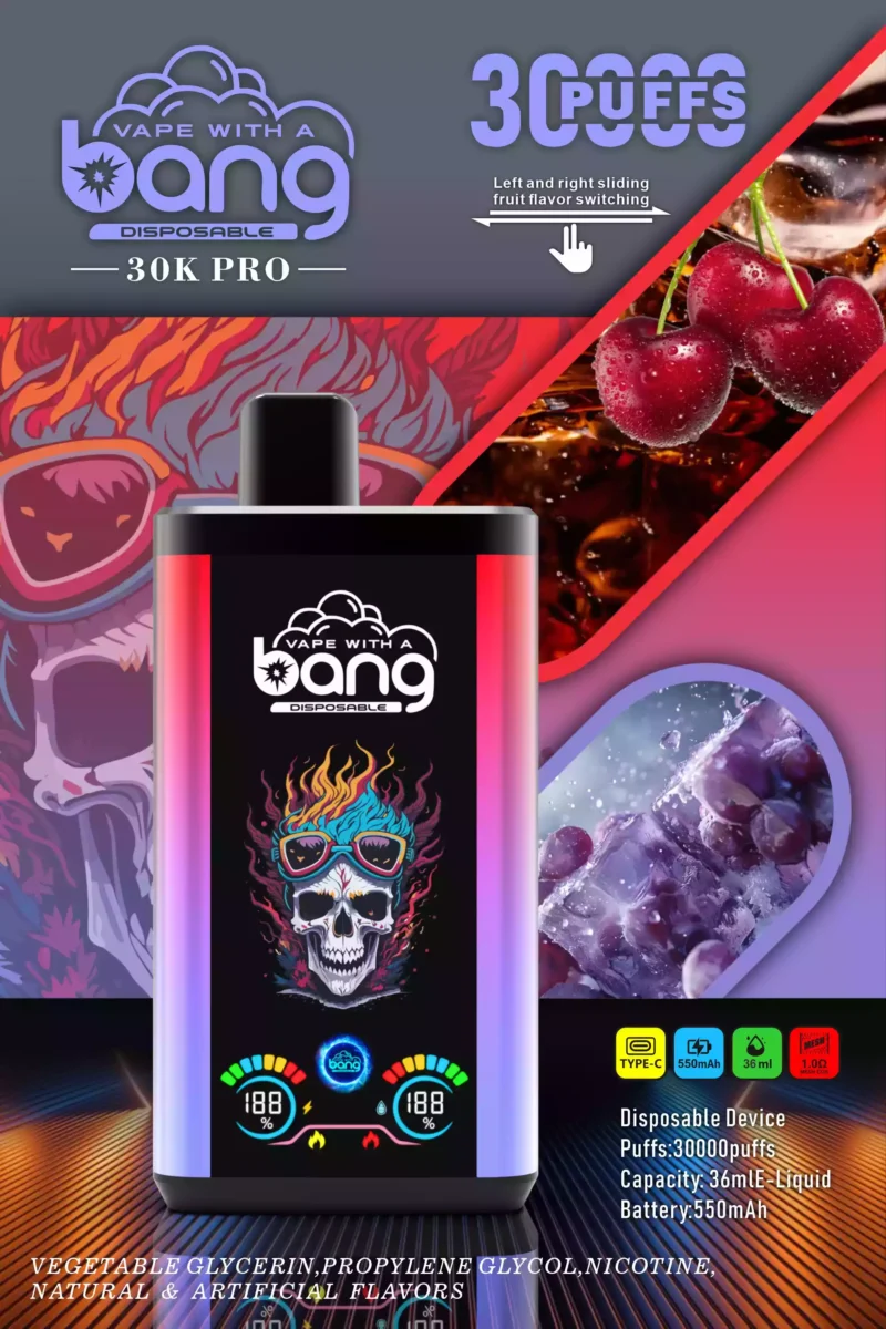 Premium Bang 30000 Puffs Vape monouso 0 2 3 5 Forza di nicotina Stock UE all'ingrosso 7 in scala