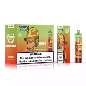 Premium VOPK TORNADO 15000 Puffs Disposable Vape Pen Featuring Dual Mesh and 1.0ohm Mesh Coil Available in 0 2 3 5 Nicotine and 25ml Capacity 1