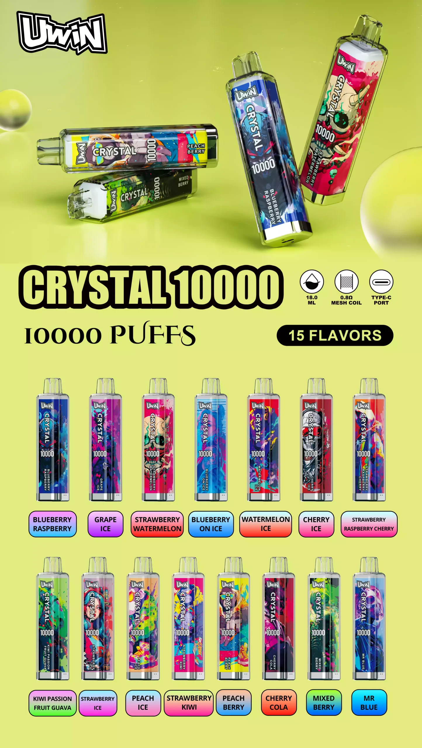 Uwin Crystal 10000 Soffi