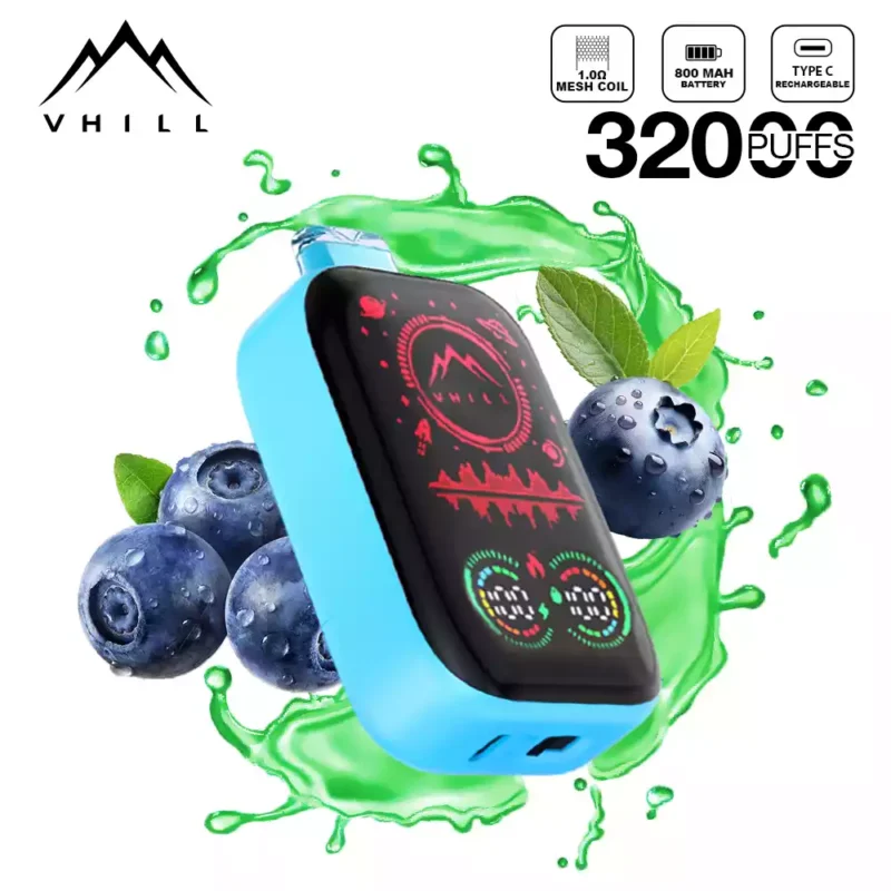 New Model Vhill FULL SCREEN 32000 Puffs Disposable Vape 5 Nicotine Regular Mode Available Now for Wholesale Disposable Vape Bulk Orders 10