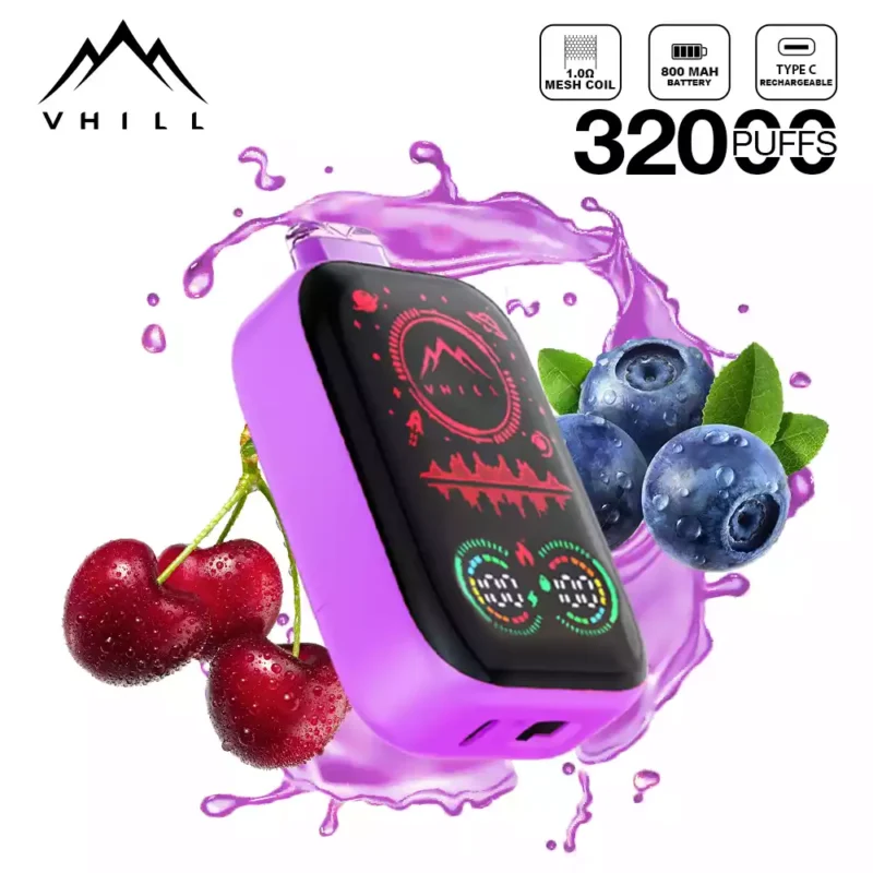 New Model Vhill FULL SCREEN 32000 Puffs Disposable Vape 5% Nicotine Regular Mode Available Now for Wholesale Disposable Vape Bulk Orders (5)