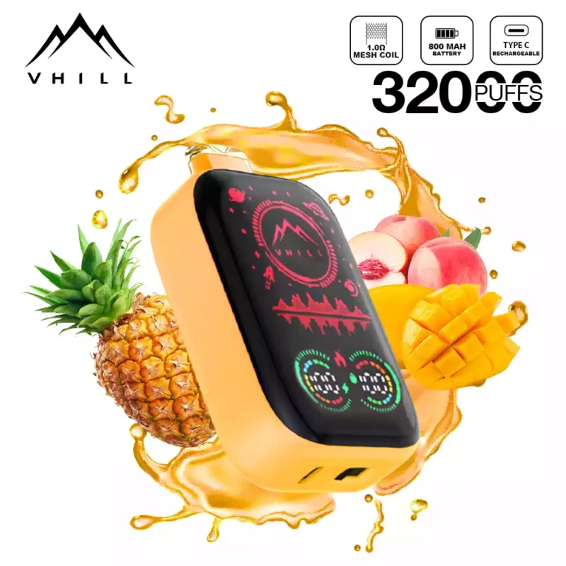 New Model Vhill FULL SCREEN 32000 Puffs Disposable Vape 5% Nicotine Regular Mode Available Now for Wholesale Disposable Vape Bulk Orders (9)