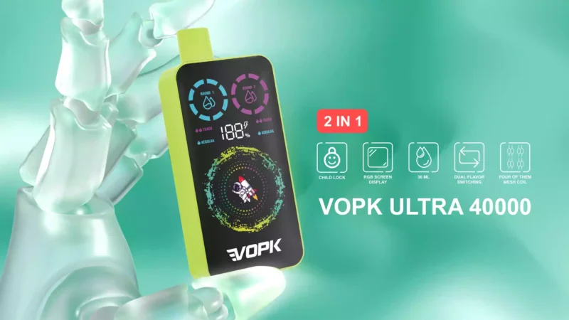 Quality VOPK ULTRA 40000 Puffs Disposable Vape with Mesh Coil Atomizer Core Material Wholesale Disposable Vape Direct from Factory (2)