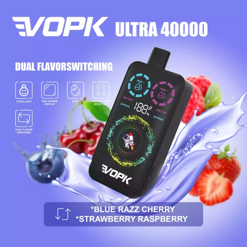 Quality VOPK ULTRA 40000 Puffs Disposable Vape with Mesh Coil Atomizer Core Material Wholesale Disposable Vape Direct from Factory (5)