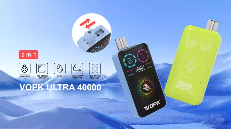 Quality VOPK ULTRA 40000 Puffs Disposable Vape with Mesh Coil Atomizer Core Material Wholesale Disposable Vape Direct from Factory 6