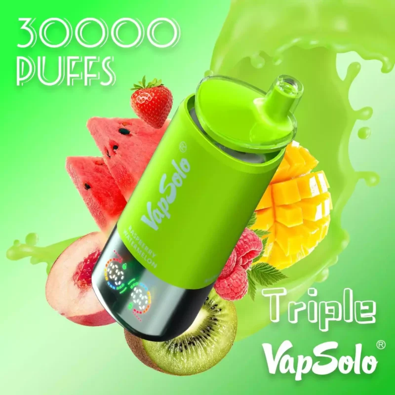 Vapsolo Triple 30K Puffs Disposable Vape with 650mAh Rechargeable Battery and Mesh Coil Now 11