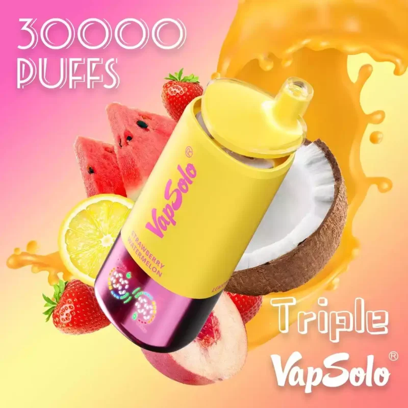 Vapsolo Triple 30K Puffs Disposable Vape with 650mAh Rechargeable Battery and Mesh Coil Now 9