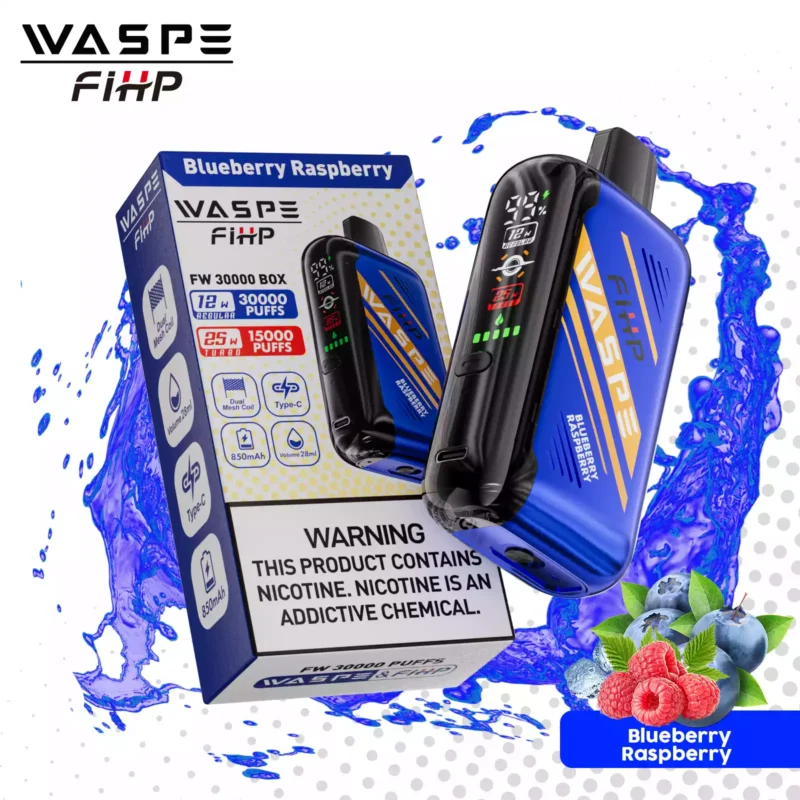 Wholesale WASPE FW 30000 Puffs Disposable Vape LED Display 850mAh Battery 28ml E liquid and Adjustable Airflow with 0 2 5 Nicotine Available for Direct Purchase from Source Factory 32
