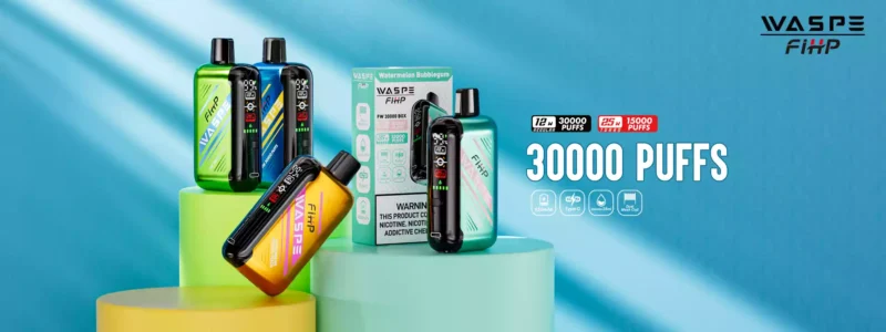 Wholesale WASPE FW 30000 Puffs Disposable Vape LED Display 850mAh Battery 28ml E liquid and Adjustable Airflow with 0 2 5 Nicotine Available for Direct Purchase from Source Factory 48