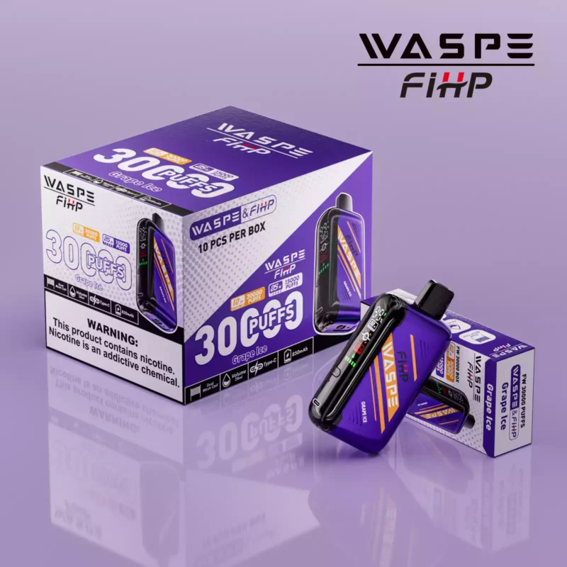 Wholesale WASPE FW 30000 Puffs Disposable Vape LED Display 850mAh Battery 28ml E liquid and Adjustable Airflow with 0 2 5 Nicotine Available for Direct Purchase from Source Factory 6