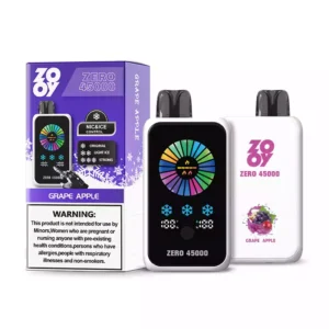 Excellent ZOOY ZERO 45000 Puffs Disposable Vape Supports Nicotine and Ice Adjustment Features 1000mAh Rechargeable Battery Bulk Purchase 7