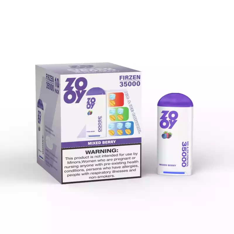 Exceptional ZOOY FIRZEN 35000 Puffs Disposable Vape with 3 Color LGB Light and TYPE-C Rechargeable Battery - Bulk Purchase Direct from Manufacturer (45)