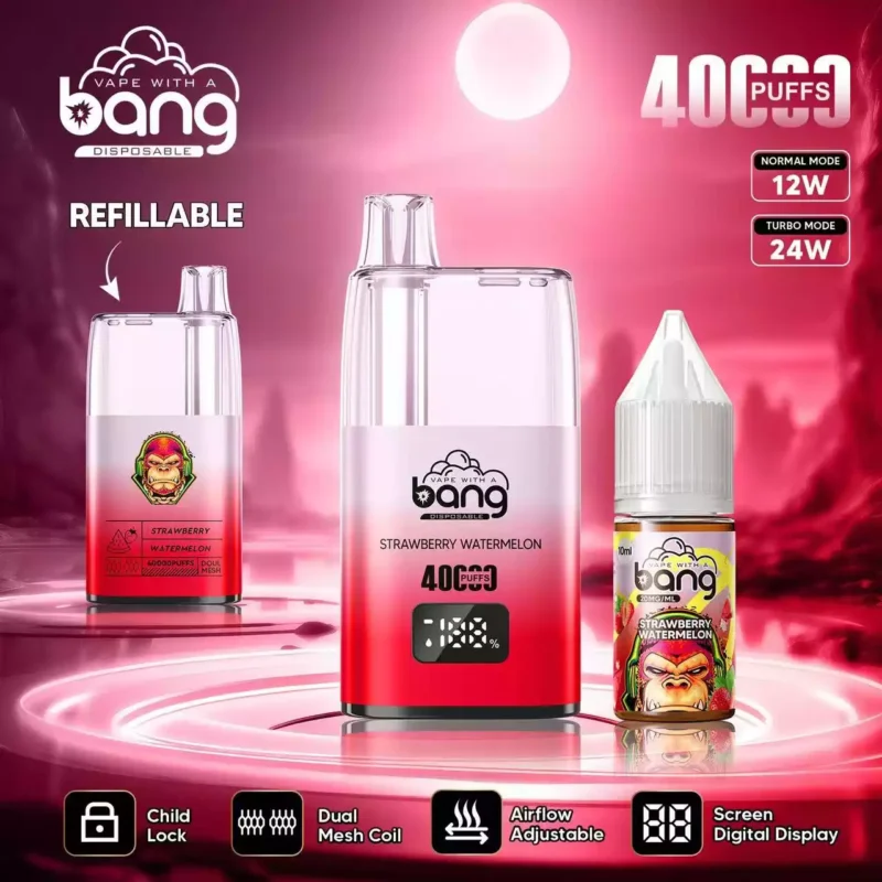 First Class BANG 40K B40S Disposable Vape with 0 2 3 5 Nicotine and 650mAh Rechargeable Battery for Bulk Wholesale Vape Orders 9