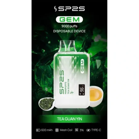 SP2S GEM9000口拋棄式電子煙|高清顯示屏|持久煙感|精緻設計 SP2S GEM9000口拋棄式電子煙|高清顯示屏|持久煙感|精緻設計